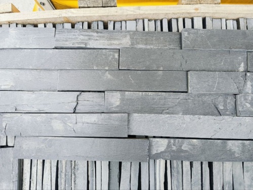 Плитка чёрная из натурального камня фасадная 30 см * 5 см, толщина 7 мм -30 мм купить в Сахалинской области