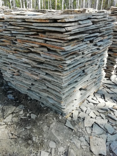 Плитняк златолит Уральский для цоколя, отмостки купить в Сахалинской области